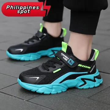 new casual non slip neon green sports running shoes for women