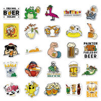 ?พร้อมส่ง?Beer เบียร์ เหล้า เบียร์ ไวน์ sticker สติกเกอร์กันน้ำรูปแบบที่แตกต่างกัน  50 ชิ้น