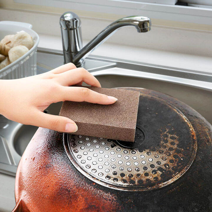 Magic Sponge Eraser Emery Descaling Clean Rub Mengeluarkan Berus Pembersihan Karat untuk Cooktop