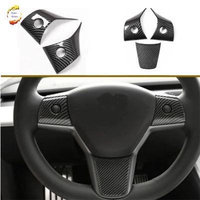 dfthrghd Car-styling Car Steering Wheel Sequin Steering Wheel Decoration Cover Sticker for Tesla Model 3 2018 2019 car Accessori