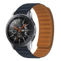 สายรัด20มม. 22มม. สำหรับ Samsung Galaxy Watch 4 5 Pro Active 2 S3เกียร์ลูปแม่เหล็กสร้อยข้อมือซิลิโคน Correa HUAWEI GT 2 3 Pro