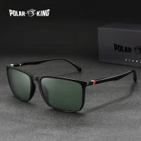 POLARKING Brand Metal Designer Polarized Sunglasses For Driving Men Oculos Square Sun Glasses For Men 39;s Fashion Travel Eyewear