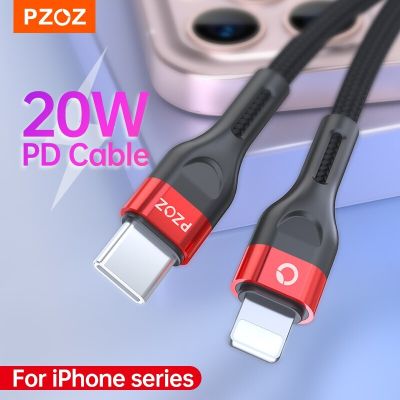 PZOZ 20W PD USB C Cable Fast Charging For iPhone 14 13 12 11 Pro Max Xs Xr iPad Mini Charger Wire Code USB Type C Cable Docks hargers Docks Chargers