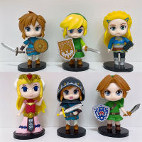 ใหม่6Pcs The Legend Of Zelda Figure Set Link Princess Zelda PVC Action Model ของเล่น Christmas Gift