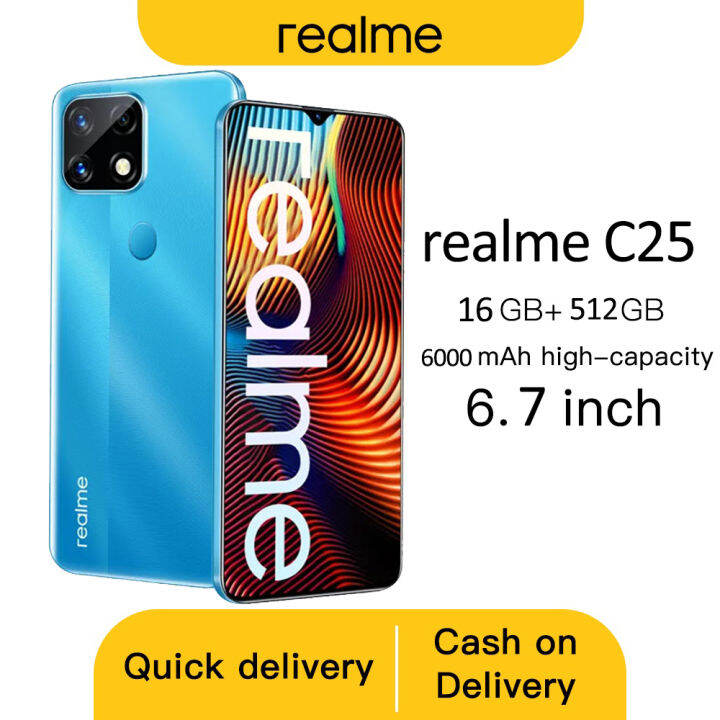 Realme c25 cellphone original legit big sale 2023 gaming cheap Mobile
