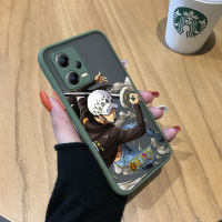 GGK เคสสำหรับ Xiaomi Redmi Note 12 5G Xiaomi Poco X5 5G ลายการ์ตูนบน Piec Law เคสนิ่มใส่โทรศัพท์ขอบมีน้ำค้างแข็งโปร่งใสแข็งกันกระแทกคลุมทั้งหมดปกป้องกล้อง