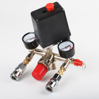 newdv2 90-120PSI Air Compressor Pressure Control Switch Valve Manifold Regulator Gauges