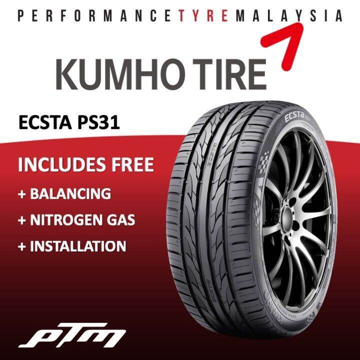 Kumho Ecsta PS31 225/45R18 TYRE TAYAR TIRE with FREE INSTALLATION