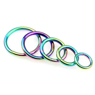 【CW】▩  1pcs Colorful Metal Gate O Openable Keyring Dtrap Buckle Dnap Clasp Clip Accessory