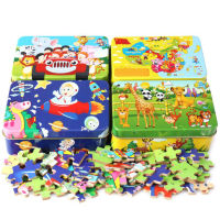 New 60 Pieces Wooden Puzzle Kids Toy Cartoon Animal Wood Jigsaw Puzzles Early Christmas Gift Puzzle Jigsaw Puzzle Wooden Toys