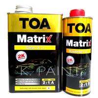 TOA Matrix Clear 2:1 เมทริก แลกเกอร์ 2K เคลียร์เงา ทับหน้า 0.946L/0.473L