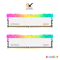 32GB (16GBx2), RAM PC (แรมพีซี) v-color Manta XPrism RGB DDR5 Bus 5600/6000MHz