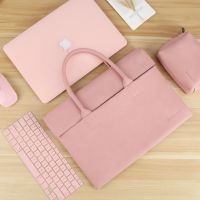 1กระเป๋าแล็ปท็อปสำหรับ Macbook Air เคส13 M2 12 13.3 14 15.6นิ้วกระเป๋าถือผู้หญิงผู้ชายสำหรับ ASUS Mac Pro 13 M1 16แขน