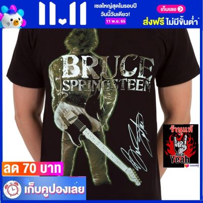 เสื้อวง BRUCE SPRINGSTEEN เสื้อเท่ห์ แฟชั่น บรูซ สปริงส์ทีน ไซส์ยุโรป RDM837