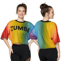 Zumba With Pride Mesh Top  (เสื้อครอปแขนสั้นออกกำลังกายซุมบ้า)