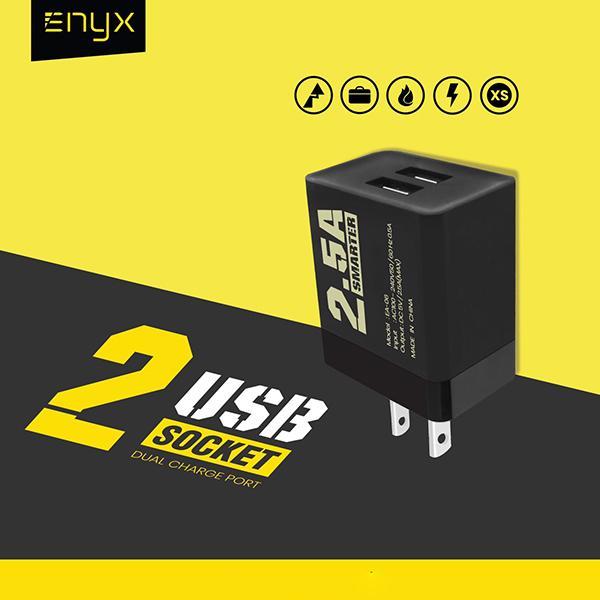 enyx-ea-06-adapter-25a-smarter-2-usb-หัวชาร์จรองรับการชาร์จถึง-2-ช่องแบบชาร์จเร็ว