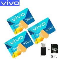 ♥【พร้อมส่ง】 + ฟรี + COD♥Vivo การ์ดไมโคร SD ความเร็วสูง,การ์ด TF ไมโคร SD XC C10 1024GB 512GB 256GB 128GB