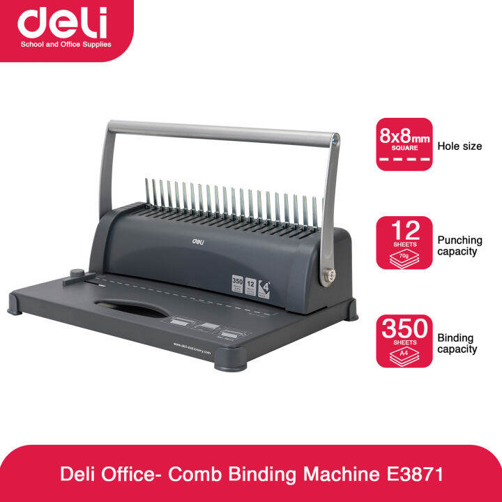 Deli E3871 Comb Binding Machine Lazada PH