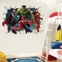 The Avenger Heroes Wall Stickers For Kids Room mural Fairy tale Cartoon decals DIY Decor Decoration paper