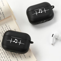 Airpods Case Airpods Pro 2 Case เคสหูฟัง ยางนุ่ม เปลือกสีดำ โน้ตการ์ตูน ทาสี Airpod Case Airpods Pro 2 Case Android/iPhone AirPods เคส AirPods Pro 2 Gen Case