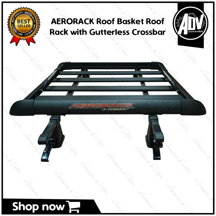 AERORACK Roof Basket Roof Rack 38x38 With Gutterless Crossbar | Lazada PH