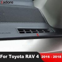 สำหรับโตโยต้า RAV4 RAV 4 2016 2017 2018ผิวด้านแผงหน้าปัดท่อเครื่องปรับอากาศเอาต์เล็ตฝาครอบตกแต่งรถยนต์อุปกรณ์ตกแต่งภายใน