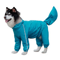 Dog Raincoat with Visible Hat and Removable Tail Bag Adjustable Coat for Large and Medium Dogs Male and Female Different Styles