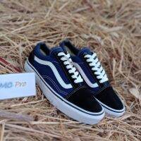 Vans Old Skool สีน้ำเงิน เข้ม Navy Blue 100% ตัวยอดฮิต พร้อมใบเซอร์ ใบรับประกัน เก็บปลายทาง รอรับของ 1-2 วัน!!