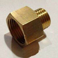 Brass Reducer Hex Head M10x1mm Female to M8x1mm Male Thread Reducing Bush adapter Fitting for Pressure gauge