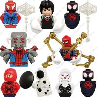 2023 Spider-Manภาพยนตร์การ์ตูนMini Action FiguresอิฐGwen Stacy Spot Miles Morales Marvelตุ๊กตาประกอบของเล่นเด็กของขวัญ-Cailine