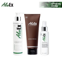 AloEx 3 Steps Original Set Gift Set เซตดูแลหนังศีรษะ Set A Original Shampoo + Hair Mask + Serum120ml