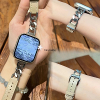 สายทัวร์สายเดี่ยวหนังสำหรับสายคาด Apple Watch 49มม. 44มม. 40มม. 45มม. 41มม. 38มม. 42มม. สายนาฬิกาสแตนเลสสำหรับ IWatch Series 8 Ultra SE 1 2 3 4 5 6 7