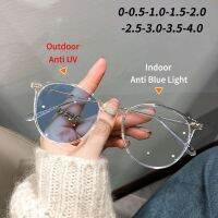 {Paopao glasses} 2022 PPaopao glassesochromic สายตาสั้นแว่นตาผู้หญิง39; S ป้องกันแสงสีฟ้าสไตล์เกาหลีแว่นตากรอบคอมพิวเตอร์แว่นตา