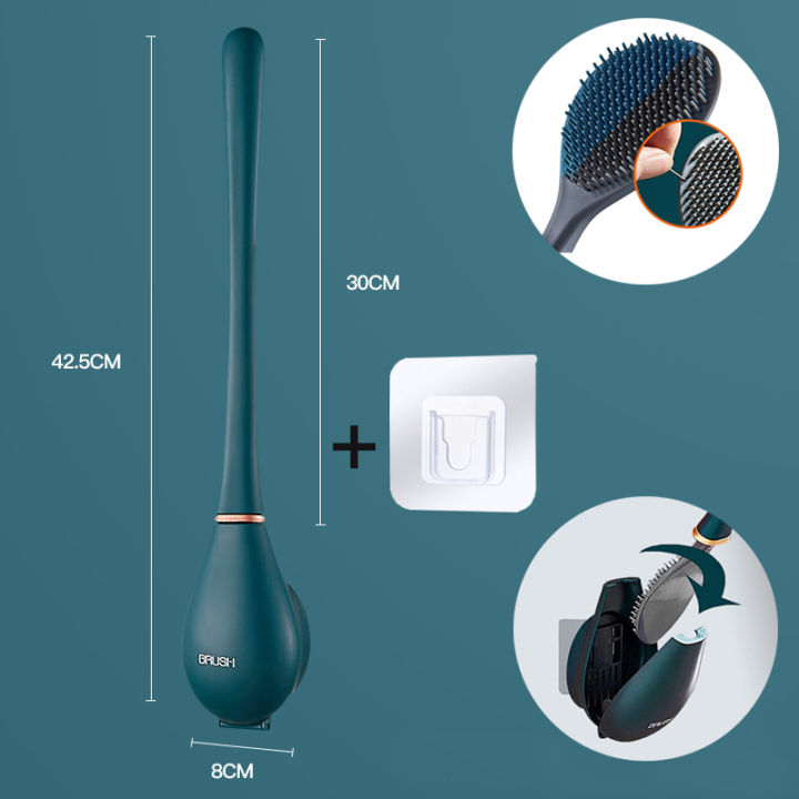 silicone-toilet-brushes-with-holder-set-wall-mounted-long-handled-toilet-cleaning-brush-modern-hygienic-bathroom-accessories