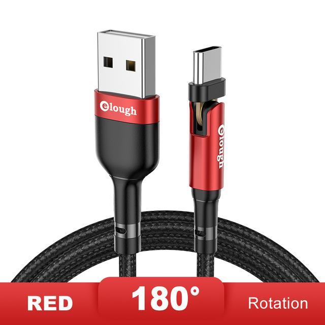 elough-180-degree-micro-usb-type-c-cable-for-huawei-xiaomi-poco-3a-fast-charging-usb-c-cable-mobile-phone-data-cord-wilre