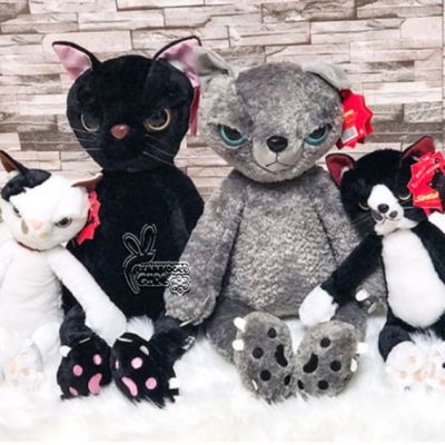 ตุ๊กตาแมวดำ อัดเสียงพูดได้ ตุ๊กตาแมวสุดฮิตจากญี่ปุ่น ของขวัญสำหรับคนรักแมว  Scratch Cat Plush Doll Stuffed