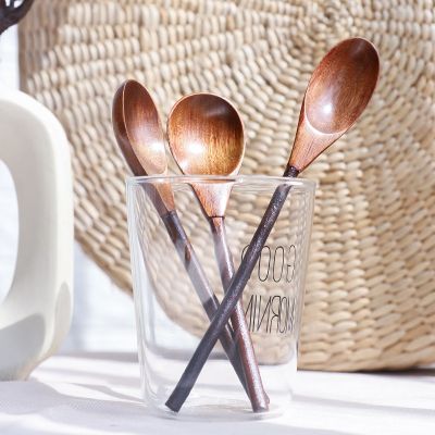 Wooden Serving Spoon Large Wood Soup Ladle Cooking Spoon Kitchen Restaurant Rice Scoop Porridge Spoon Wooden Utensils Tableware Cooking Utensils