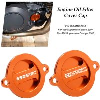 690 SMC Engine Oil Filter Cover Guard Cap For KTM 690 smc 2010 690 Supermoto Black Orange 2007 Motorcycle Accessories Tools