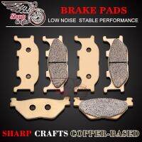 Motorcycle Copper-Based Front amp; Rear Brake Pads For YAMAHA XVS1300 V-Star 1300 Tourer 07-14 Midnight Star 14-16 YP400 Majesty