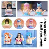 Chest Shaking Ornaments Indoor or Motorcycle and Car Dashboard Decorations Anime Collection Kawaii Statue