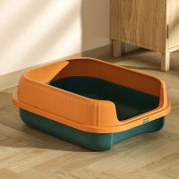 The Cat Litter Basin Is Semi-Sealed, Large, High-Intensity, Splash-Proof, Large-Capacity, Semi-Sealed Plastic Cat Litter Box