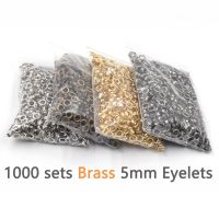 1000sets Eyelets Inner Diameter 5mm Brass Eyelets with Washer DIY Handmade Craft Sewing Clothing Belt Bulk Accessories Sewing Machine Parts  Accessori