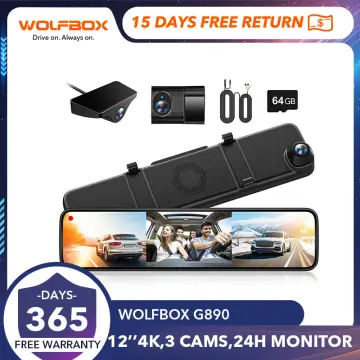 WOLFBOX 2.5K Dash Cam WiFi, 1600P Dash Camera for Cars, Full HD i03 Car  Camera Front, Dashcam with Loop Recording, APP Control, Night Vision, 24  Hours Parking Monitor, Support 64GB Max