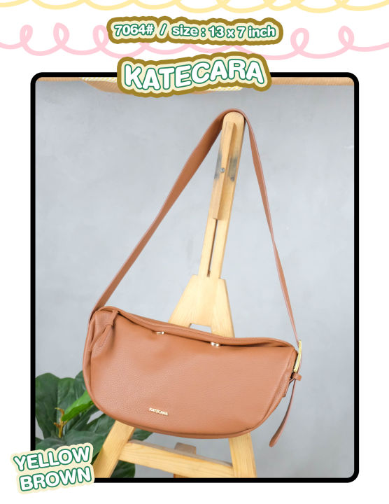 กระเป๋าสะพาย-katecara-ปรับคาดอกได้เก๋ๆหนังสวยพรีเมี่ยม-no-k-7064