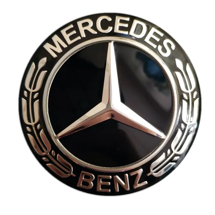 52mm Steering Wheel Logo Center Emblem Sticker For Mercedes Benz Black Wheat Ears Symbol Modified Badge Paste Sign Lazada Ph