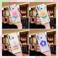 glisten Cartoon Phone Case For Itel P37 Pro/Vision2 Plus foothold protective Silicone Fashion Design Anti-dust Original