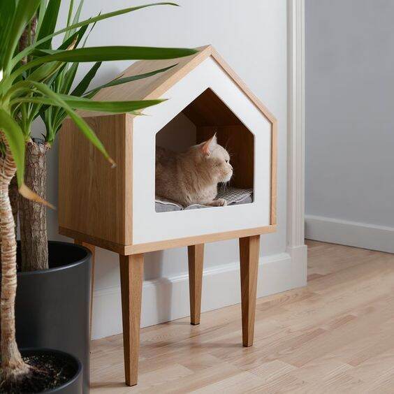 Wooden Cat House, Cat Condo, Cat Box, Pet Furniture, cat house Catville
