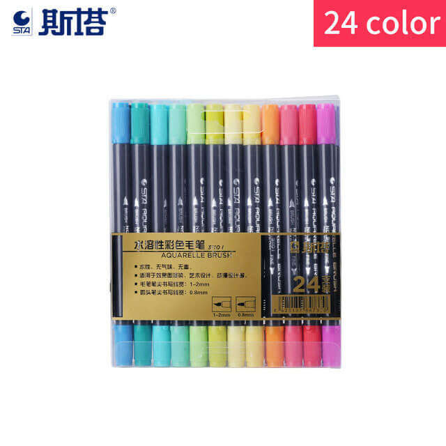 sta-80-colors-watercolor-brush-pen-set-aquarelle-markers-double-head-water-based-sketch-pens-soft-highlight-marker-art-suppliesth