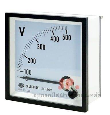 โวลต์มิเตอร์แบบอนาล็อก-volt-meter-96x96mm-qubix