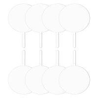 Acrylic Cake Topper Round Cupcake Topper Blank Cake Topper Stick,DIY Acrylic Cake Topper Blank Circle Cake DecoratingKit